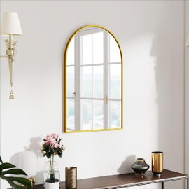 SCWF-GZ 47x14 Mirror Rectangle Full Body Length Door Hanging Wall Mounted Aluminum Alloy Metal Frame Dressing Make-up Mirrors for Entryway Bedroom Bathroom Living Room 47 14 inch Gold