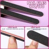 FANDAMEI Nail Files and Buffers, 20PCS Nail File Kit. Rectangular