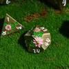 Cusdie 7-Die Lotus Metal DND Dice Set, D&D Metal Dice,