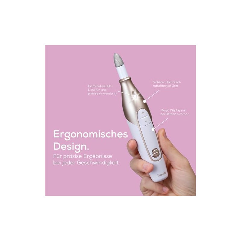 Beurer MP 62 Electric Manicure / Pedicure Set with 10