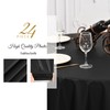 YMHPRIDE 24 Pack Premium Plastic Tablecloth - 120 Inch Round