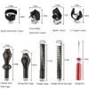 Amonk 9-Piece Drain Snake Drill Attachment Heavy-Duty Drain Cleaning Set
