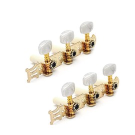 LATRAT Tuning Pegs Guitar Heads Tuning Pin for Classical Guitar Strings 3L+3R for Guitar Silver