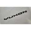 GMC 1PC Gloss Black Rear Tailgate Yukon Letter Emblem 2021-2023