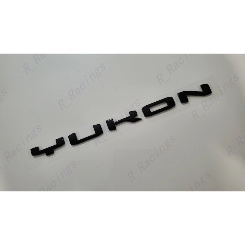 GMC 1PC Gloss Black Rear Tailgate Yukon Letter Emblem 2021-2023