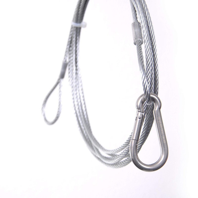 Drahtseile24 Steel Cable with Hook, Wire Rope with Hook and