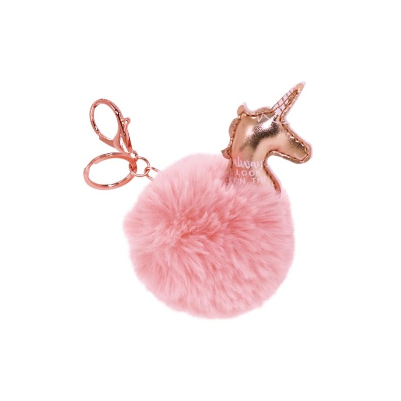iscream Rose Gold Unicorn Furry Pom-Pom Look on the Bright