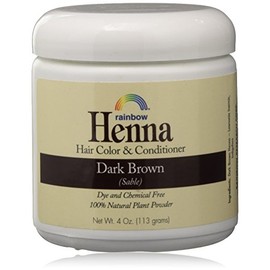 Rainbow Henna Persian Dark Brown Hair Color 4 Oz, (2 pack)