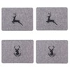 Stag Felt Place Mat Set, 44 x 32 cm, Set