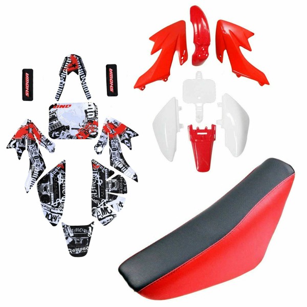 Unbranded/Generic for Honda CRF50 XR50 Dirt Bike Plastics Fenders+Graphi