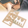 2Pcs Leather Acrylic Template DIY HandMade Craft Belt Sword Tail