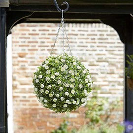 Topiary White Rose Ball