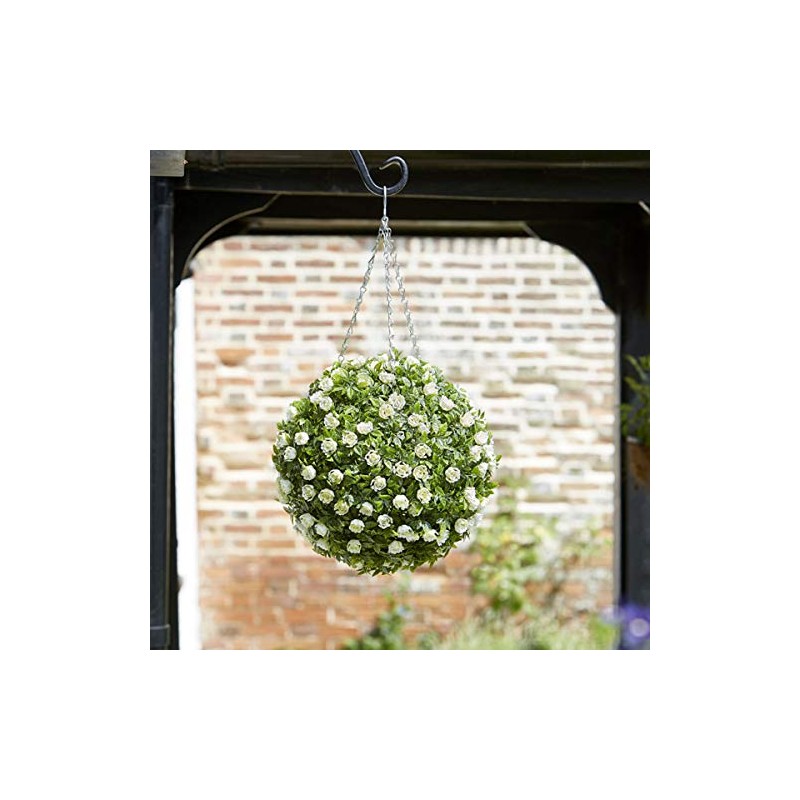 Topiary White Rose Ball