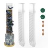 HYYZ 2PCS 18.7-Inch D-Shaped Self-Watering Moss Pole - Plastic Monstera
