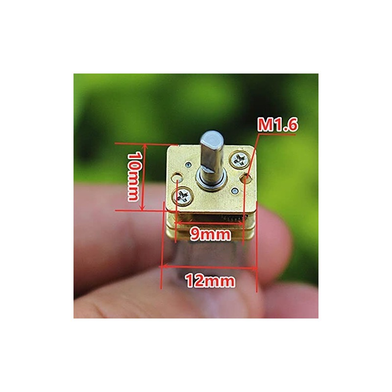 Acxico 3Pcs Mini Micro N20 Gear Motor DC 3V-6V Slow