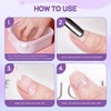 Nail Soaking Bowl (Nail Soaking Bowl 2PCS & Cuticle Pusher