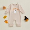 ZAXARRA Newborn Baby Boys Jumpsuits Letter Embroidery Long Sleeve Sweatshirts