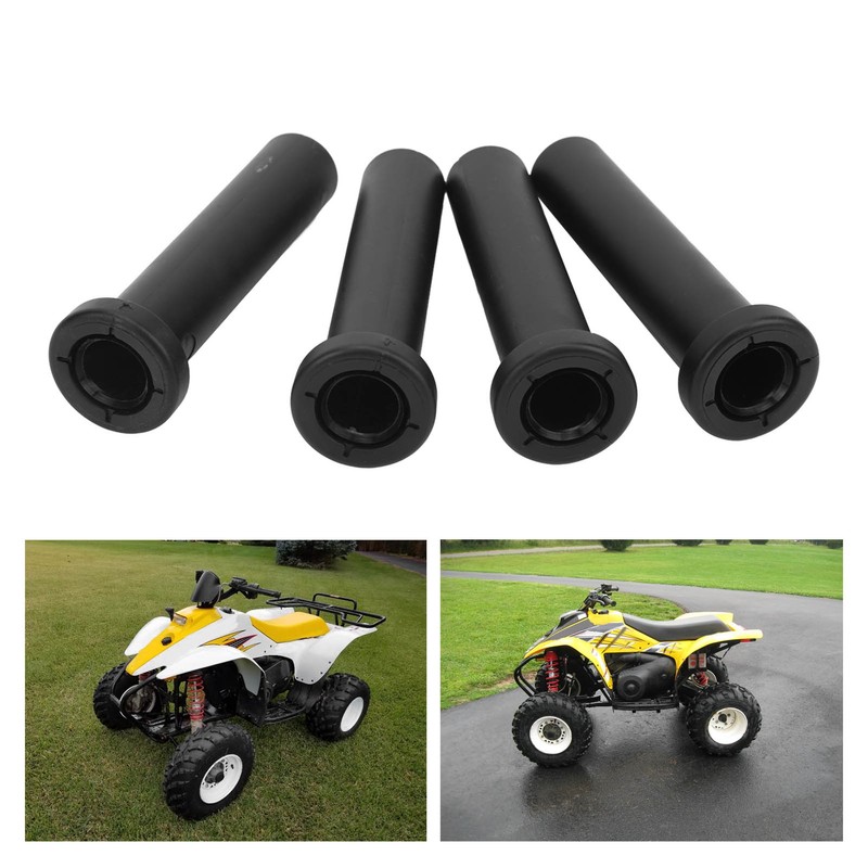 4pcs Front A Arm Long Bushing with Spacer Black Replacement