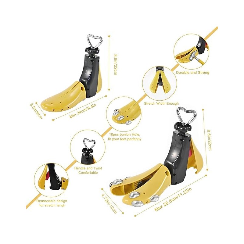 UHIAGREE Shoe Stretcher Women Men, Boot Stretcher, Adjustable Unisex Boot