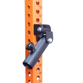 NEW STYLE Land Mine Attachment for Barbell Heavy-Duty Versatile Rotational Training Equipment for Strength WorkoutsColor: Black, Size: For 25/26mm/1 inch hole rack