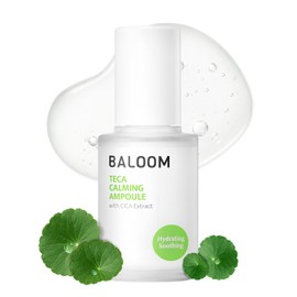 BALOOM Centella Asiatica Calming Ampoule with TECA & Niacinamide - Korean Cica Serum for Sensitive Skin - Soothing Redness Relief, Barrier Support & Glass Skin Glow, 1.01 fl oz