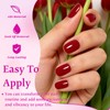 240PC Extra Short Press on Nail Square Red Fake Nails