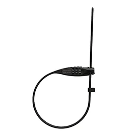 ABUS Bicycle Dial Cable Lock COMBIFLEX TRAVELGUARD Combi Flex Travel Guard, 17.7 inches (45 cm), Black