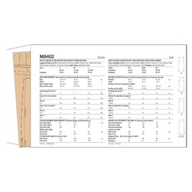 McCall's Vintage 1960's Misses' Dresses Sewing Pattern Kit, Design Code M8402, Sizes S-M-L, Multicolor