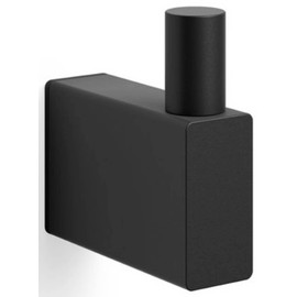 LINEA towel hook, small black wall mount