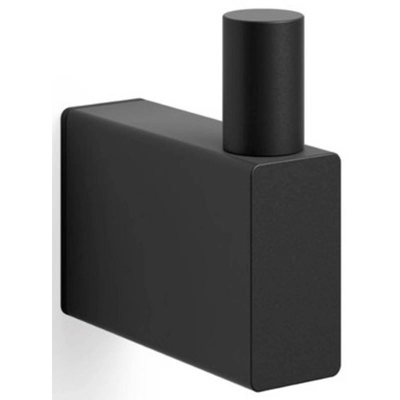 LINEA towel hook, small black wall mount