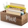 DRASTAR Mail Organizer Countertop, Mail Holder with 3 Slots, Mail
