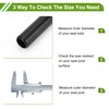 HOPESPANNER Universal 25.4x300mm Black Bike Seatpost Durable Bike Saddle Post
