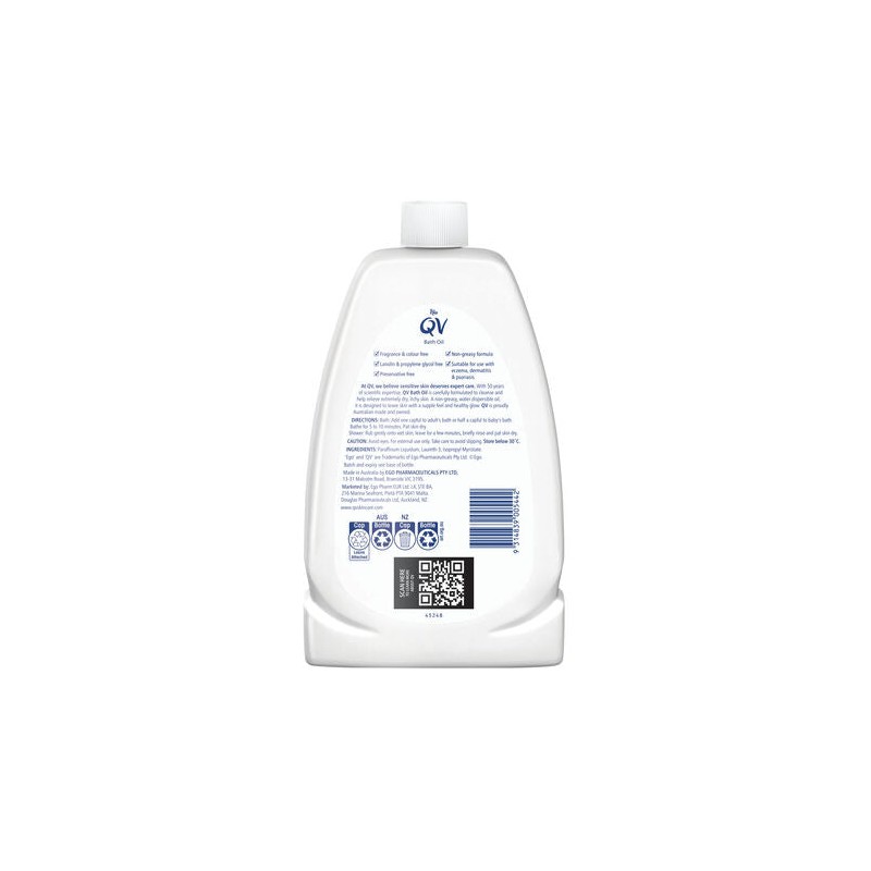 QV Ego QV Bath Oil 1L