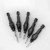 Whimsigulp Countersink Drill Bit Set, 5Pcs Quick Change 1/4" Hex