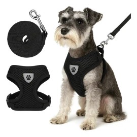 Pechera Perro Arnes Seguridad Mr Wuff Chico Mediano Y Grande Negro M37-47cm