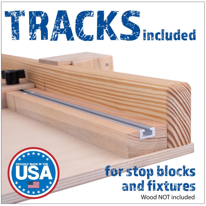 Fulton DIY 17" Crosscut Sled for Table Saw Kit w/Predrilled