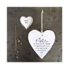 East of India White Heart Token - Love You
