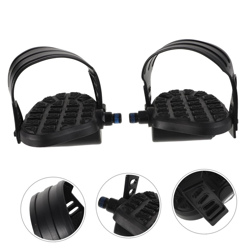 KOMBIUDA 1 Pair Replacement Bicycle Pedals for Indoor Exercise Bike