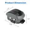 WMPHE Dual Door Window Switch Glass Control Compatible with Paccar