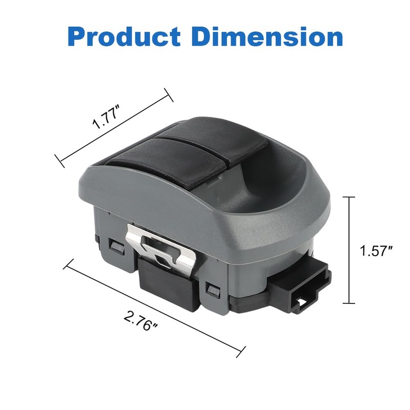 WMPHE Dual Door Window Switch Glass Control Compatible with Paccar