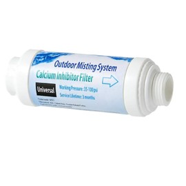 H&G lifestyles Misting System Calcium Inhibitor Filter for Patio Misters Inline Water Filter Effectively Reduce Hard Water Spots, Soften Water, Upgraded Formula