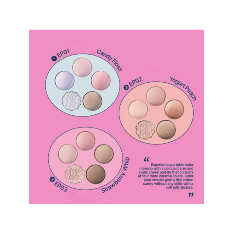 FWEE Pocket Eye Palette 6.6g, Color:EP02 Yogurt Peach