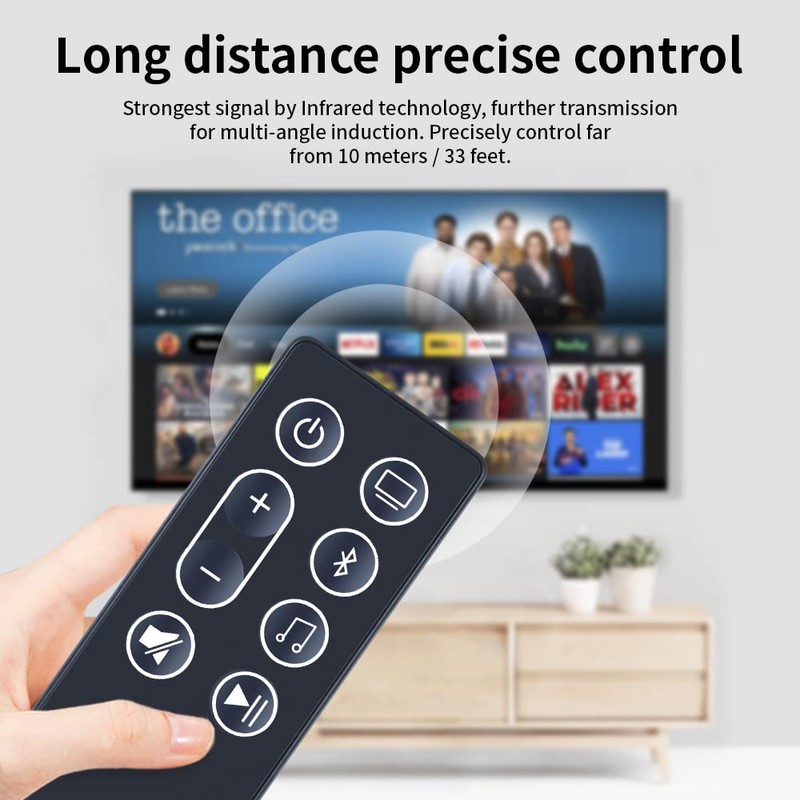PZL 843299-1100 Replacement Remote Control fit for Bose Soundbar Smart