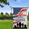 Thank You for Your Service Garden Flag Patriotic Banner 12X18'