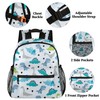 OMFUNS Blue Green Dinosaur Animal Kids Backpack Toddler Backpack for