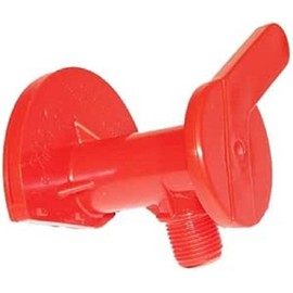 rollytoys 37512100020 Drain Tap (Outlet Tap, Red, Accessories for Rolly Toys Slurry Barrel)