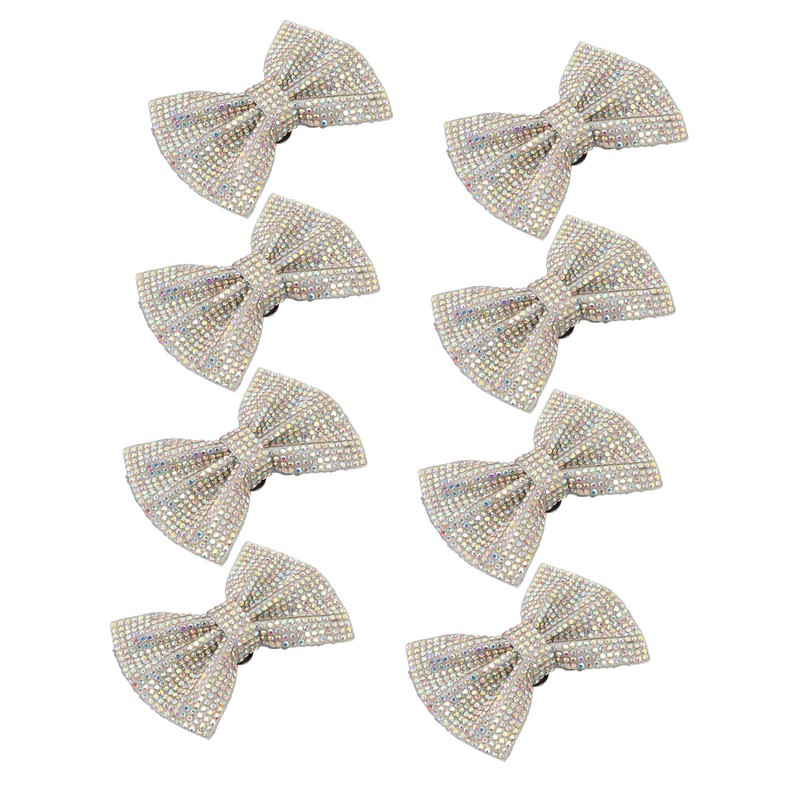 8pcs Bow Shoe Clips Detachable Bowknot Shoe Buckle Decorative Removable