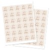 1.5" Round Oh Baby Stickers - Set of 60 (Latte)