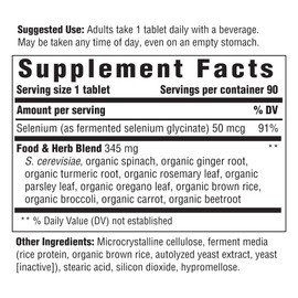 INNATE Response Formulas, Selenium, Mineral Supplement, Non-GMO Project Verified, Vegan, 90 tablets (90 servings)