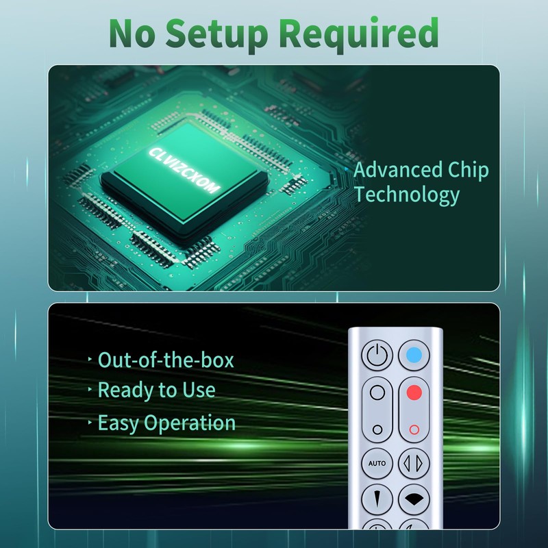 HP02 HP03 New Remote Control Replacement for Dyson HP02 HP03